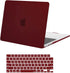 MOSISO Compatible with MacBook Air 13.6 inch Case 2022 2023 Release A2681 M2 Chip with Liquid Retina Display & Touch ID, Protective Plastic Hard Shell Case & Keyboard Cover Skin, Burgundy