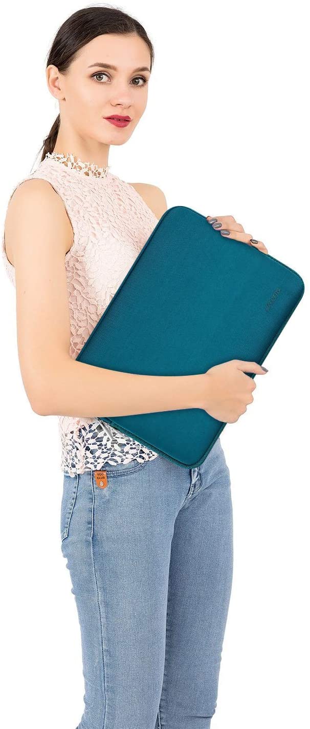 MOSISO Laptop Sleeve Compatible with MacBook Air 13 inch A2337 M1 A2179 A1932 2022-2018/Pro 13 inch A2338 M1 A2251 A2289 A2159 A1989 A1706 A1708 2021-2016, Neoprene Bag with Small Case, Deep Teal iMosiso