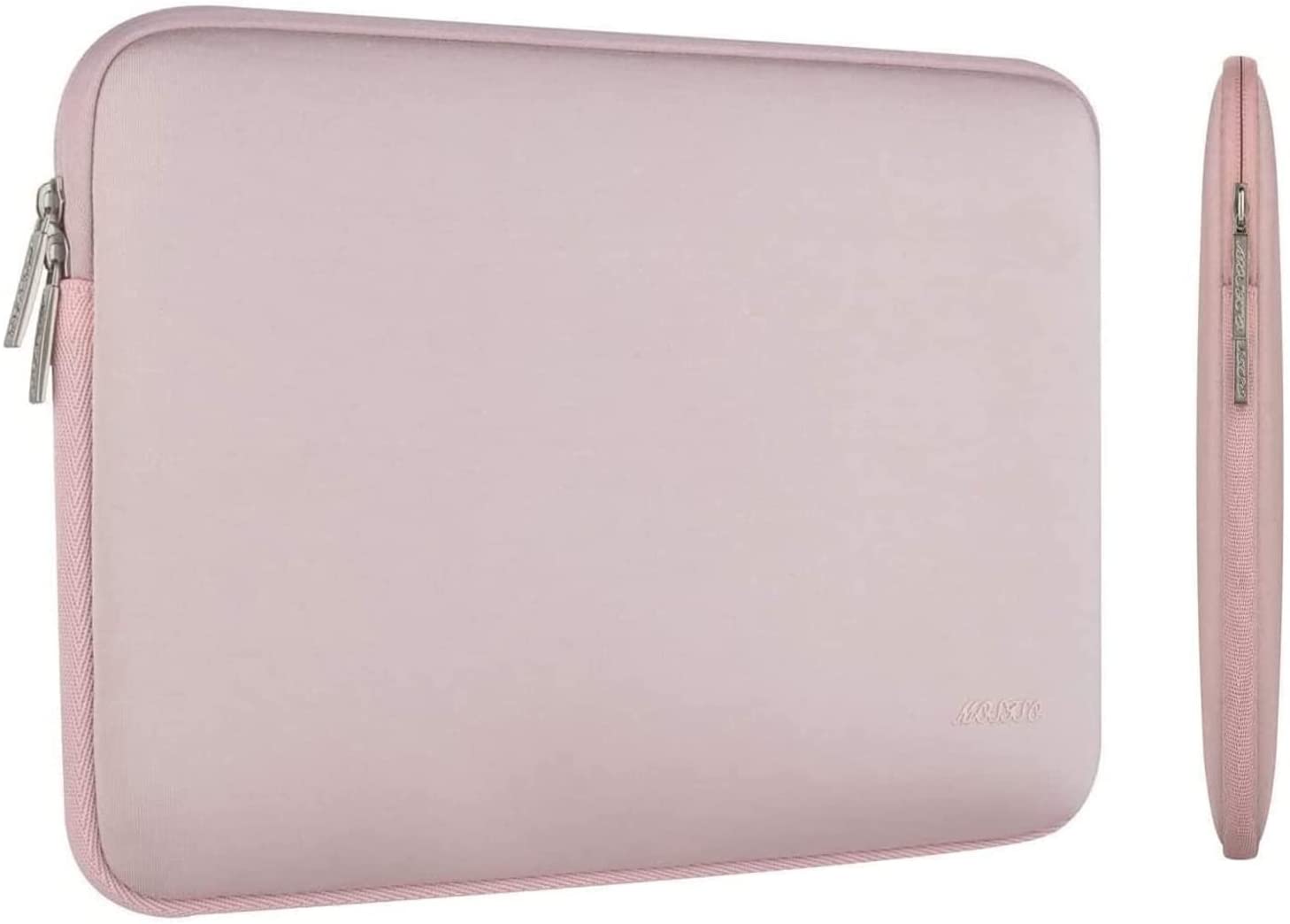 MOSISO Laptop Sleeve 11 11.6 12.3 13 13.3 14 15 15.6 16 inch Compatible with MacBook Air 13 inch A2337 M1 A2179 A1932 2022 Pro 13 inch A2338 M1 A2251 A2289 A2159 A1989 A1706 A1708 2021 2020 A1502 A2442 A2485 Neoprene Bag with Small Case, Pink iMosiso
