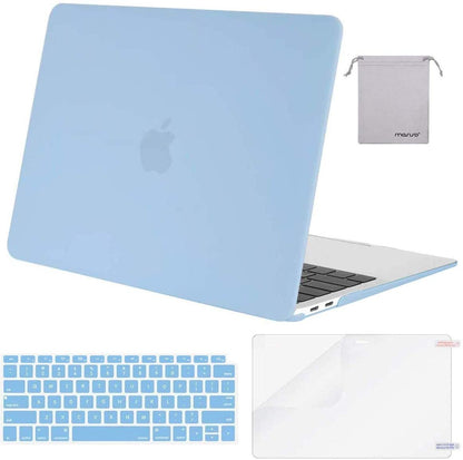 MOSISO MacBook Air 13 inch Case 2020 2019 2018 Release A2337 M1 A2179, Plastic Hard Shell&Keyboard Cover&Screen Protector&Storage Bag Compatible with MacBook Air 13 inch Retina iMosiso