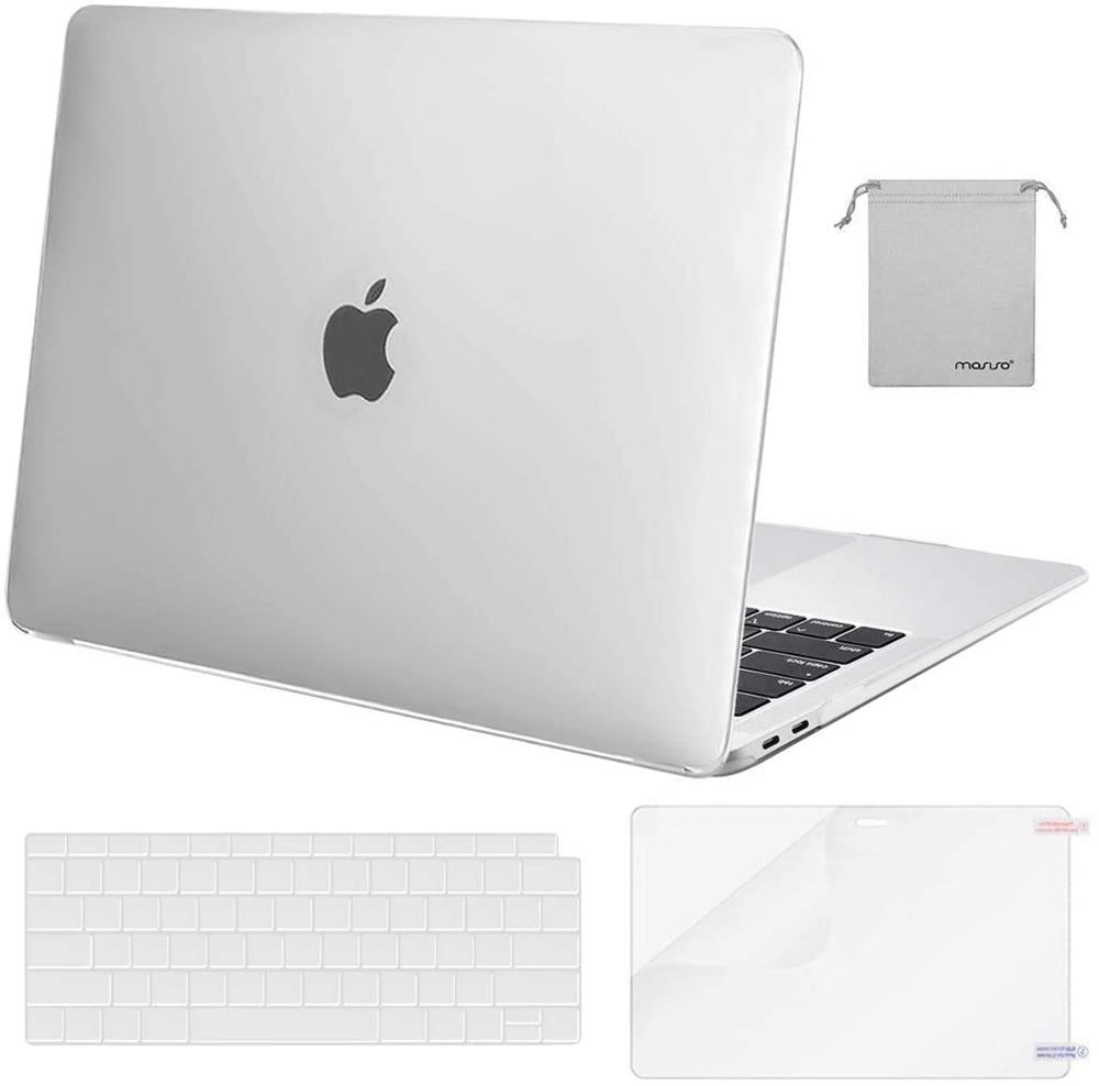 MOSISO MacBook Air 13 inch Case 2020 2019 2018 Release A2337 M1 A2179, Plastic Hard Shell&Keyboard Cover&Screen Protector&Storage Bag Compatible with MacBook Air 13 inch Retina iMosiso