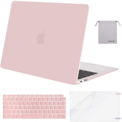 MOSISO MacBook Air 13 inch Case 2020 2019 2018 Release A2337 M1 A2179, Plastic Hard Shell&Keyboard Cover&Screen Protector&Storage Bag Compatible with MacBook Air 13 inch Retina iMosiso