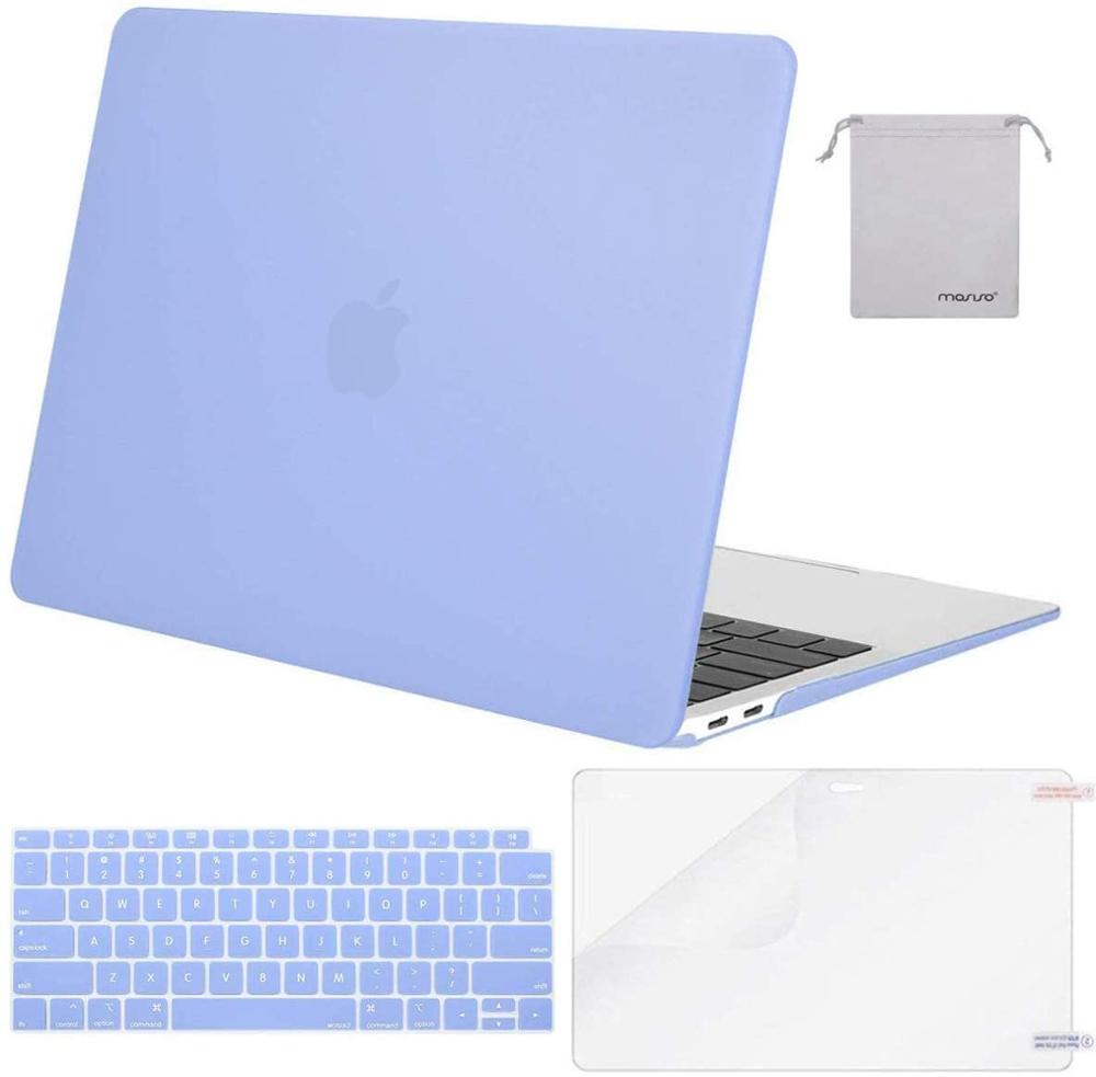 MOSISO MacBook Air 13 inch Case 2020 2019 2018 Release A2337 M1 A2179, Plastic Hard Shell&Keyboard Cover&Screen Protector&Storage Bag Compatible with MacBook Air 13 inch Retina iMosiso