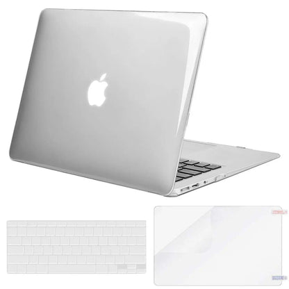MOSISO Plastic Hard Case & Keyboard Cover & Screen Protector Only Compatible MacBook Air 13 Inch (Models: A1369 & A1466, Older Version 2010-2017 Release) iMosiso